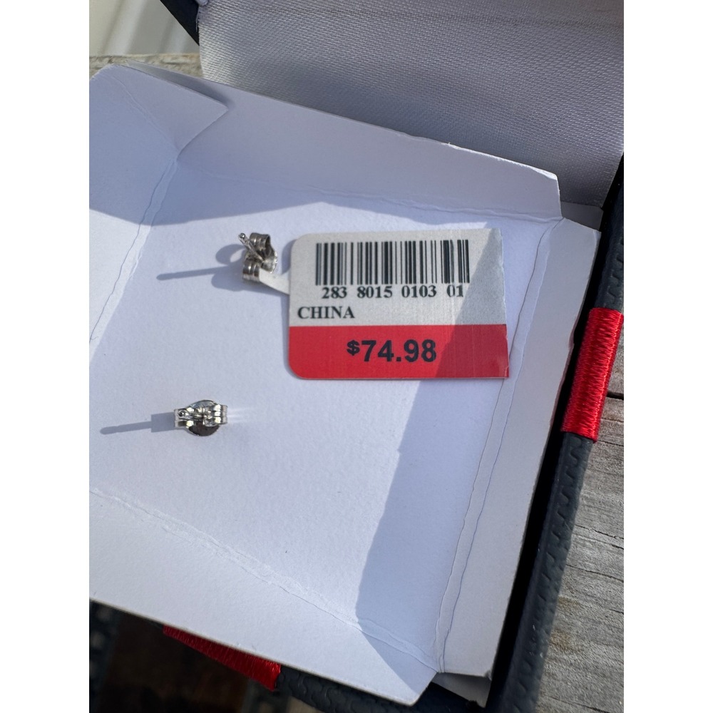 NWT 2.5 CT.T.W. Lab-Created White Sapphire Stud Earrings in Sterling Silver - Picture 4 of 6